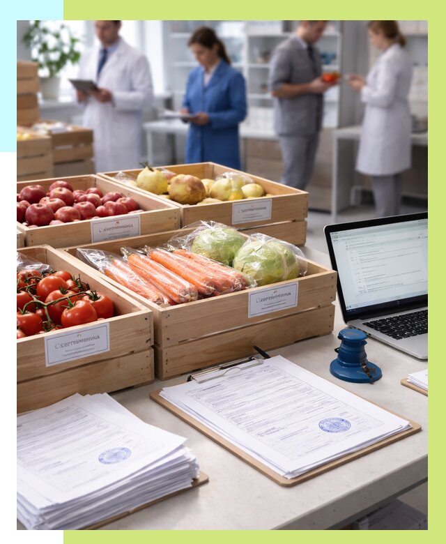 Сертификация овощей и фруктов в Протвине от 8649 р. | Алешин-Прн